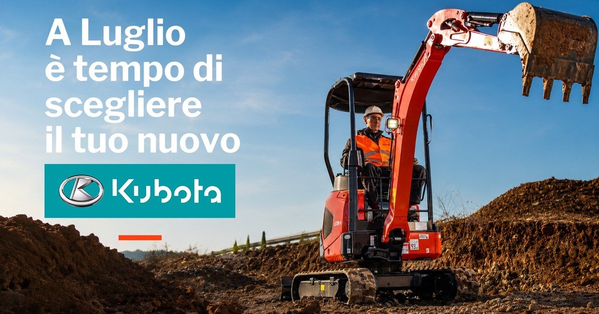 Promozione Kubota di luglio Macchedil: finanziamento a tasso zero e omaggio