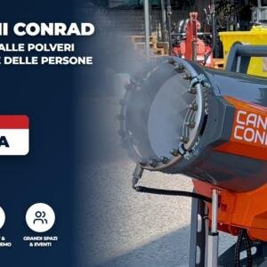 Cannoni Conrad dalla lotta alle polveri al benessere delle persone - Tecnologia mantovana a Roma