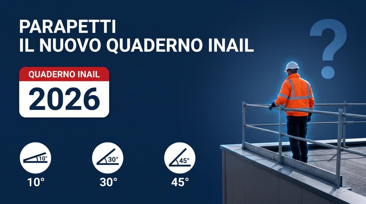Parapetti anticaduta: cosa cambia con il nuovo quaderno INAIL 2026