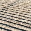 Copertura con lastre ondulate in cemento-amianto prima del trattamento con guaina incapsulante Bloccamianto