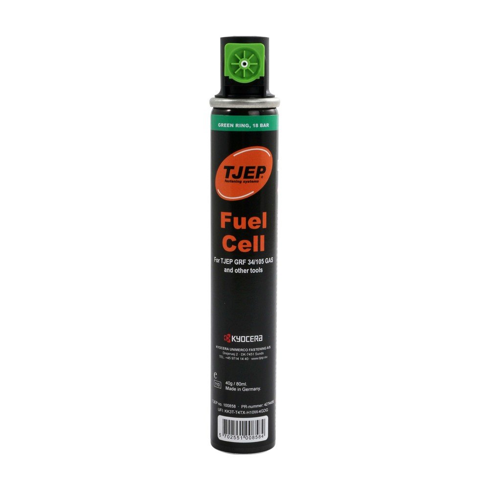 Cartuccia gas TJEP fascia verde 165mm