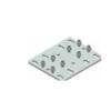 Base allargata CSC 531 zincata per pali linea vita Combo