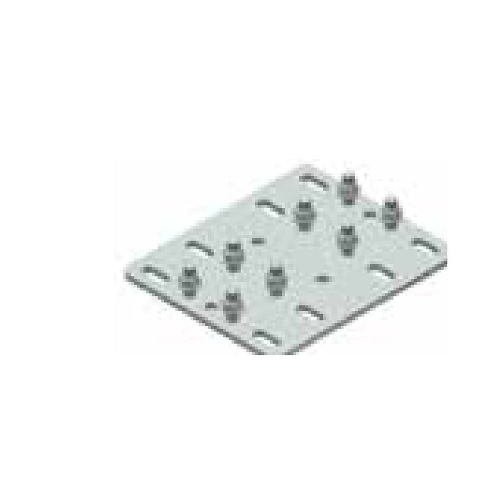 Base allargata CSC 531 zincata per pali linea vita Combo