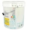Dettaglio texture e granulometria del rivestimento rasato elastomerico Favignana super bianco