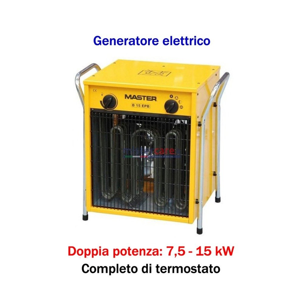 Generatore d'aria calda elettrico trifase Master B 15 IT da 15 kW