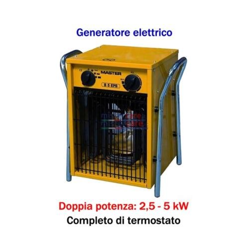 Generatore d'aria calda elettrico trifase Master B 5 IT da 5 kW