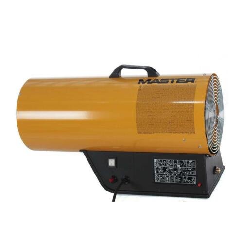 Master Generatore Aria Calda a Gas GPL BLP 53M da 53 kW compatto portatile su fondo bianco