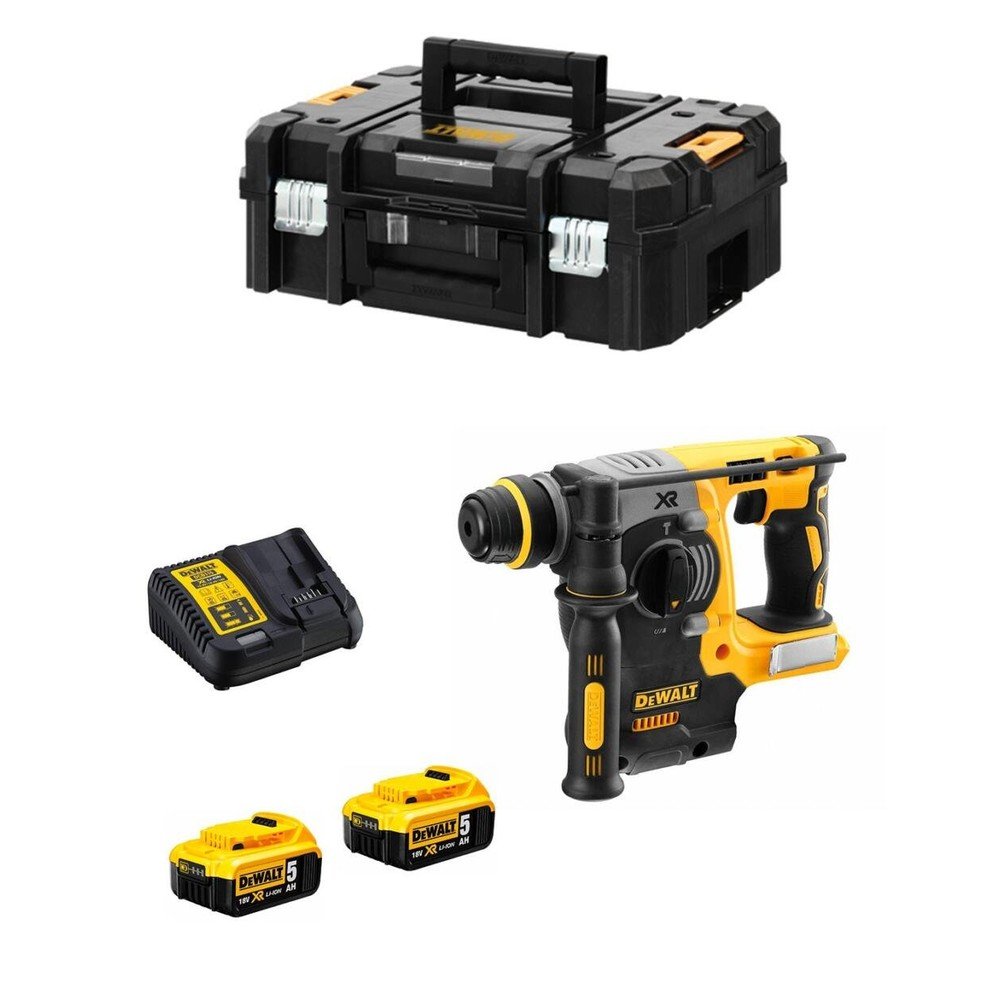 Tassellatore DeWalt DCH273P2T-QW SDS-Plus 18V Brushless 24mm - 2x5Ah
