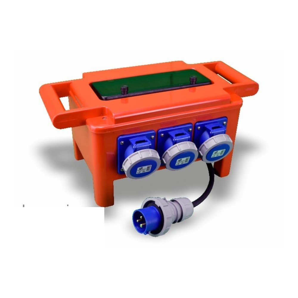 Quadro Compatto Friggeri Serie PV per Artigiani 3 Prese CEE IP66 + 4 Prese UNEL
