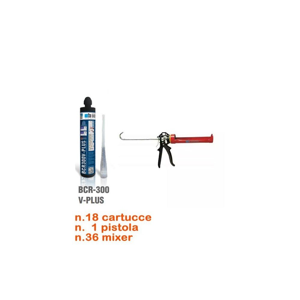 Kit Ancorante Chimico Bossong Linea Vita - BCR300 V PLUS