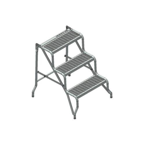 Scala edile zincata con 3 gradini antiscivolo