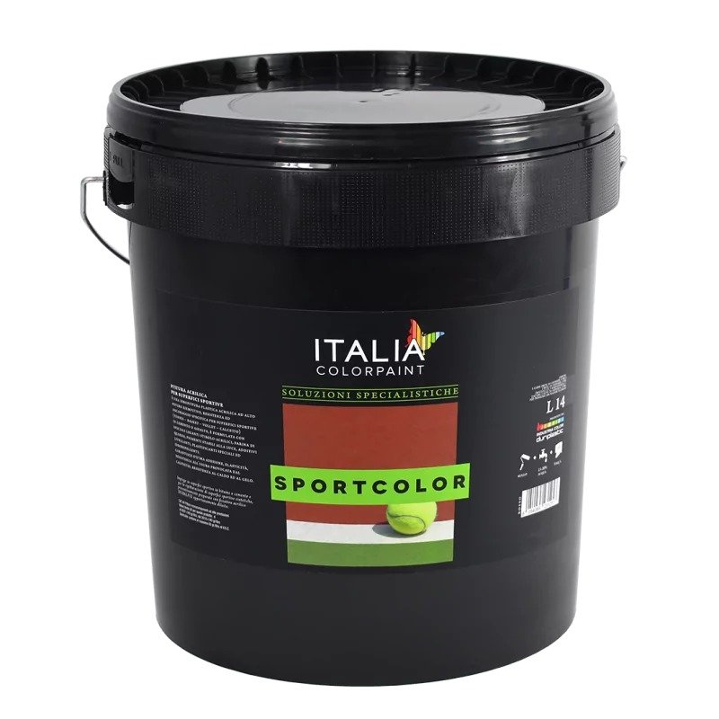 Fusto pittura acrilica Sportcolor per campi sportivi tennis calcetto e piste polivalenti