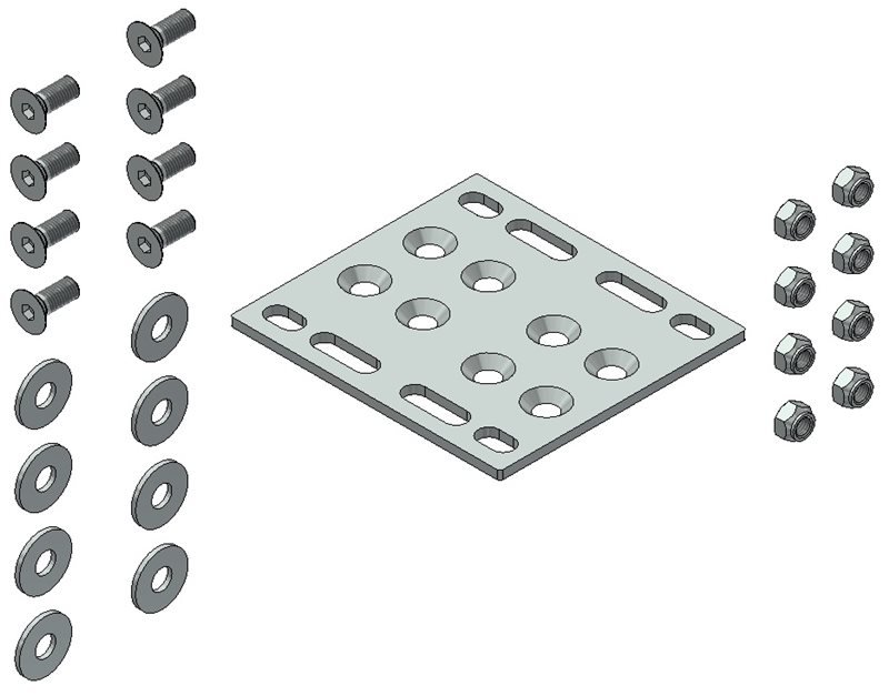 Base allargata palo Light CSC 601M