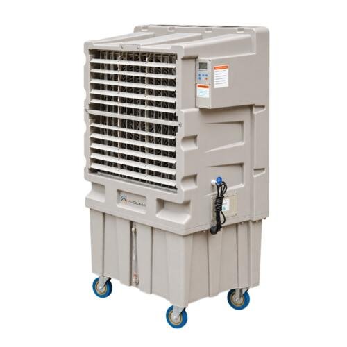 Raffrescatore evaporativo industriale A-Clima 2 con scocca rinforzata su carrello