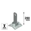 Antipendolo CSC 413D di tipo A, H280 mm, con base doppia.