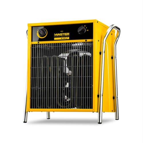 Generatore d'aria calda elettrico trifase Master B 15 IT da 15 kW su fondo bianco